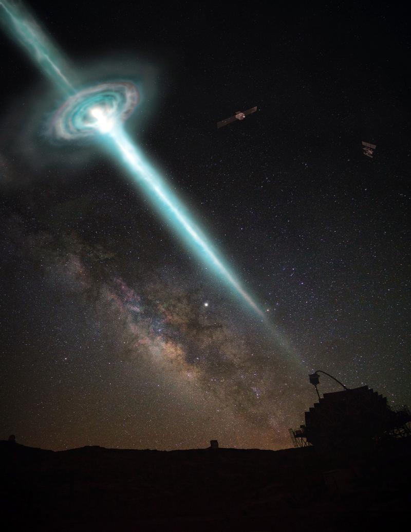 Artist Impression of GRB detection