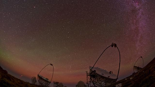 LST-1 and MAGIC telescopes at the Roque de los Muchachos Observatory